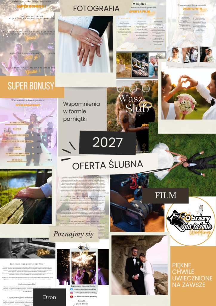 Obrazy na taśmie Wedding Oferta 2027